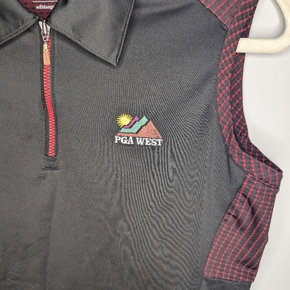Adidas PGA West Golf Climacool Quarter Zip Athletic Shirt Size Woman's Small - Picture 2 of 6